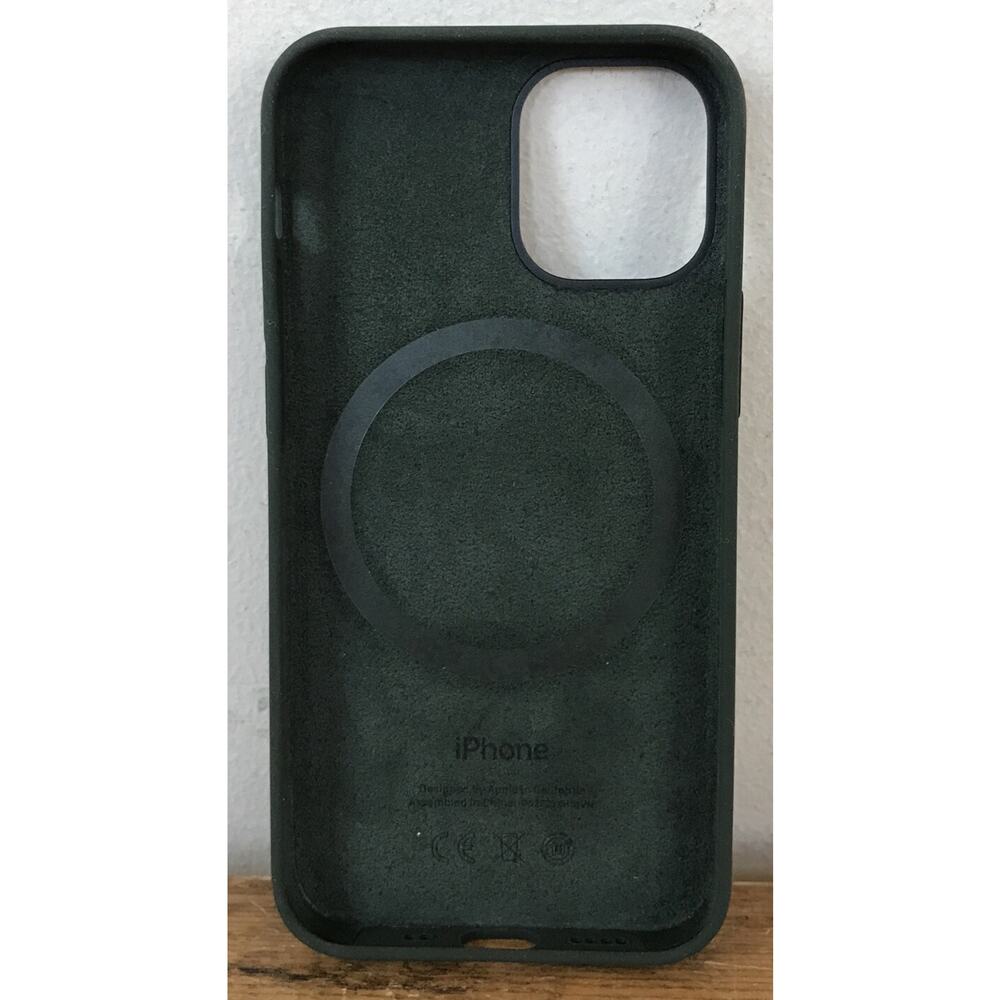 New OEM Apple iPhone 12 Mini Silicone Dark Hunter Green Case